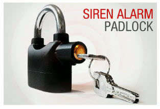Target Siren Alarmed Padlock