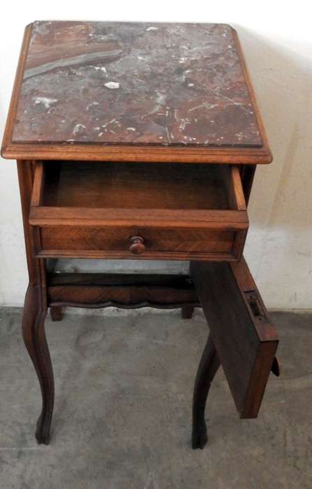 French KIngswood and Walnut Nightstand