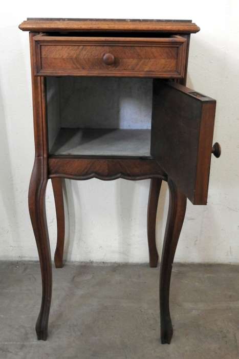 French KIngswood and Walnut Nightstand