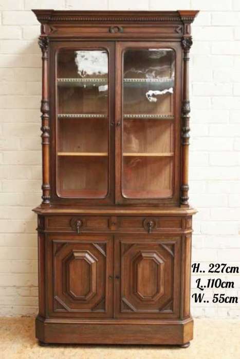 Victorian Library Bookcase in Rosewood