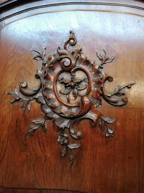 Antique French Louis XV Bed In Rosewood
