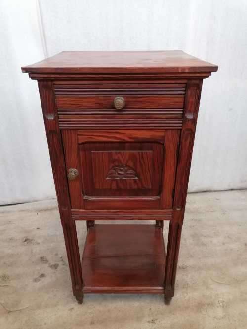 Oak Art deco Nightstand/ Cabinet