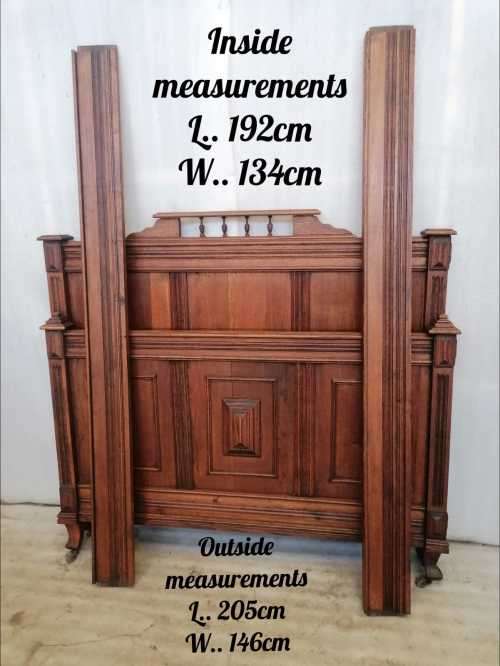 French Oak bed Henry II style