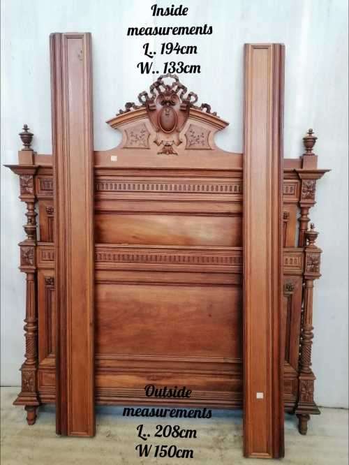 French Louis XVI walnut bed
