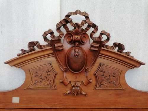 French Louis XVI walnut bed