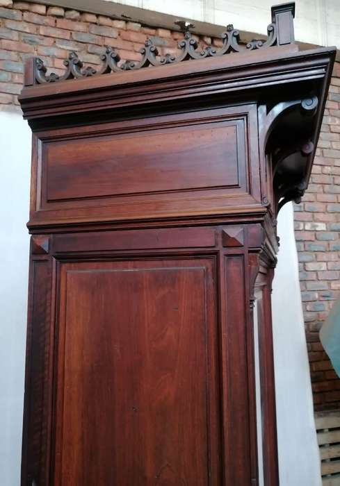 Beautiful  19th Century Walnut Gothic and Renaissance Armoire
