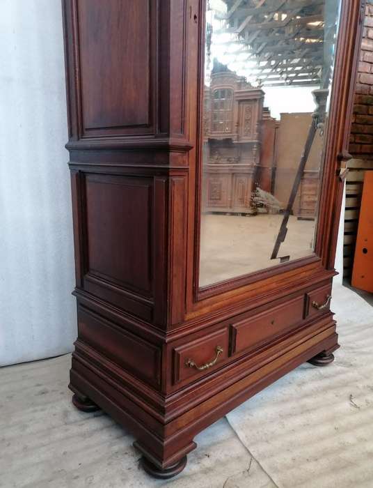 Beautiful  19th Century Walnut Gothic and Renaissance Armoire
