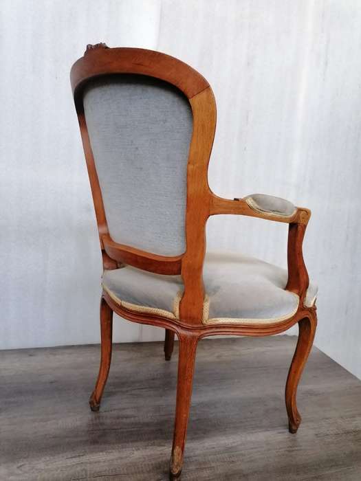 A Pair of Oak Louis XV Style chairs