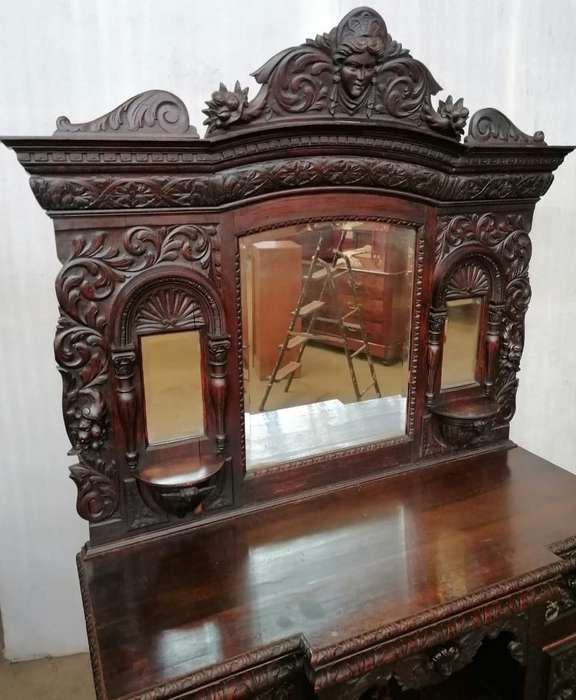 Beautiful Oak Jacobean carved Sideboard