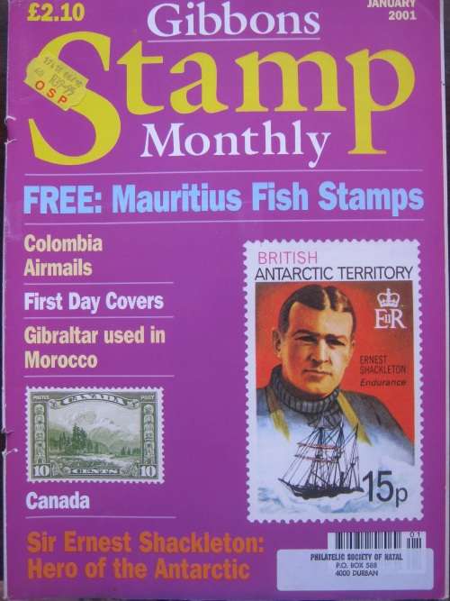 GIBBONS STAMP MONTHLY MAGAZINE - JANUARY 2001