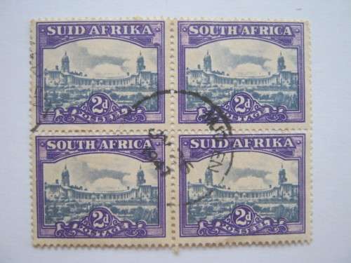 UNION - 1947-54 Defin Issue - 2d Block of 4 - Used