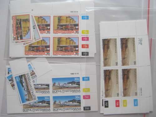 BOPHUTHATSWANA - 1986 - Selection of Control Blocks & Singles