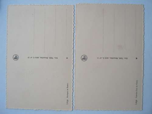 BRUSSELS Postcards - Selection of 2 Unused Postcards