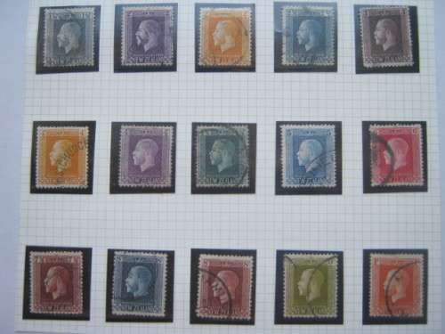 NEW ZEALAND - 1915 Defin Issue "KGV" - Short Set of 15 Singles - Used