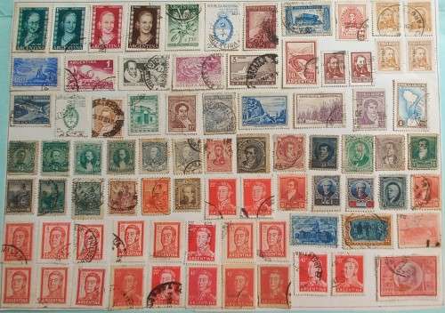 ARGENTINA - Nice Selection of Singles on 9 Pages - Hinged to Paper