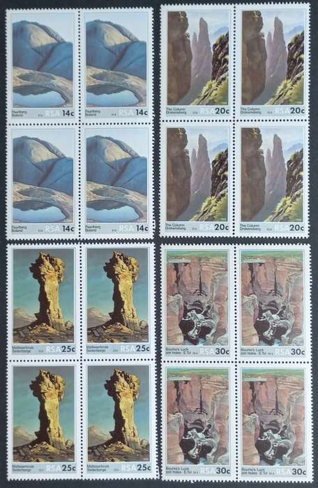 RSA - 1986 Scenic Beauty - Full Set of Blocks of 4 - Unused