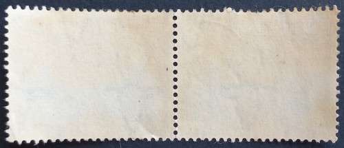 UNION 1947-54 DEFIN ISSUE `SCREENED` - 2d SLATE-BLUE & PURPLE - PAIR - USED