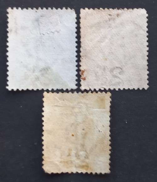 COGH - 1891 Special Printing Surcharged - 2,5d on 3d Magenta - 3 x Singles to clear - Used