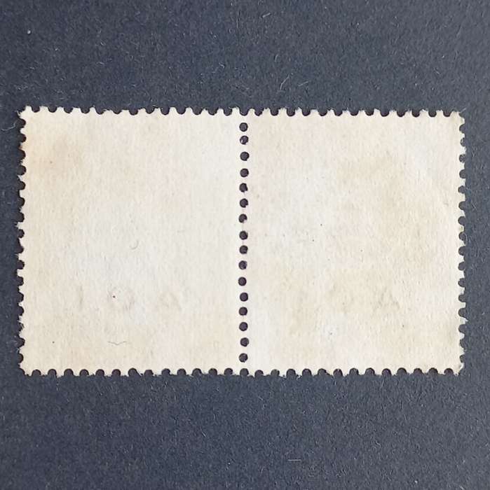 Italian East Africa c1940`s Revenue optd `A.O.I.` - 50c Blue - Pair - unused