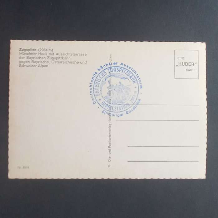 Postcard from Zugspitze, Germany - Unposted