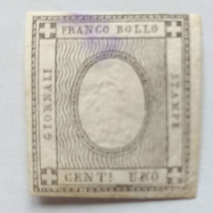 Sardinia - 1861 Newspaper Stamp - 1c Black - Single - Used