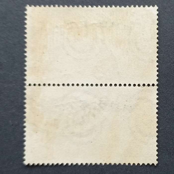 Trieste - 1948 Centenary of 1848 Revolution - 20l. Red - Vertical Pair - Used