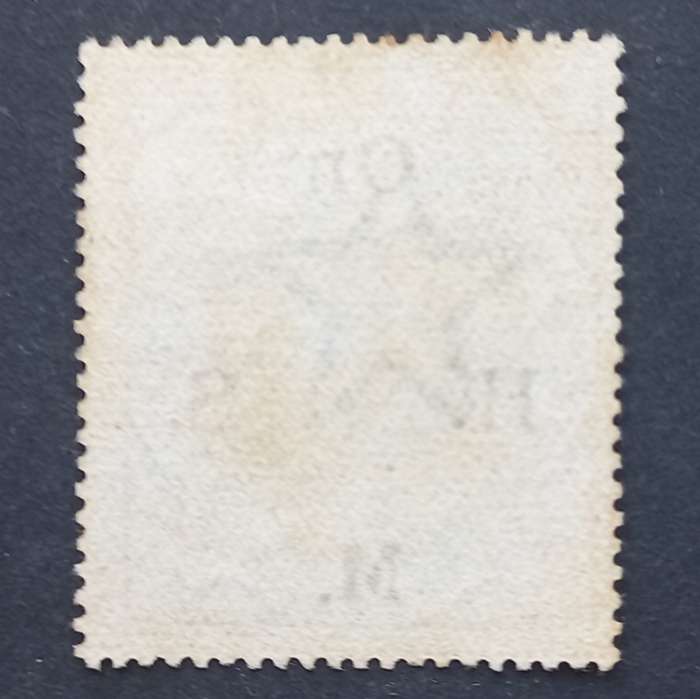 India `Official` - 1902 GB KEVII optd `On H.M.S.` - 15r Blue/Olive - Single - Fine Used