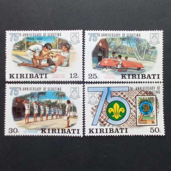 THEMATICS - Kiribati - 1982 Boy Scouts Movement - Full Set of Singles