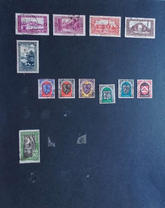 FRANCE & COLONIES on Several Loose Pages - Good Selection of Early Stamps