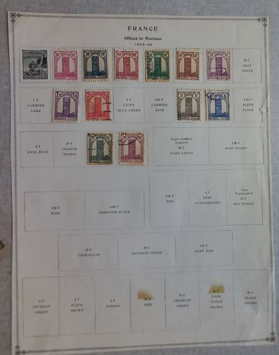 FRANCE & COLONIES on Several Loose Pages - Good Selection of Early Stamps