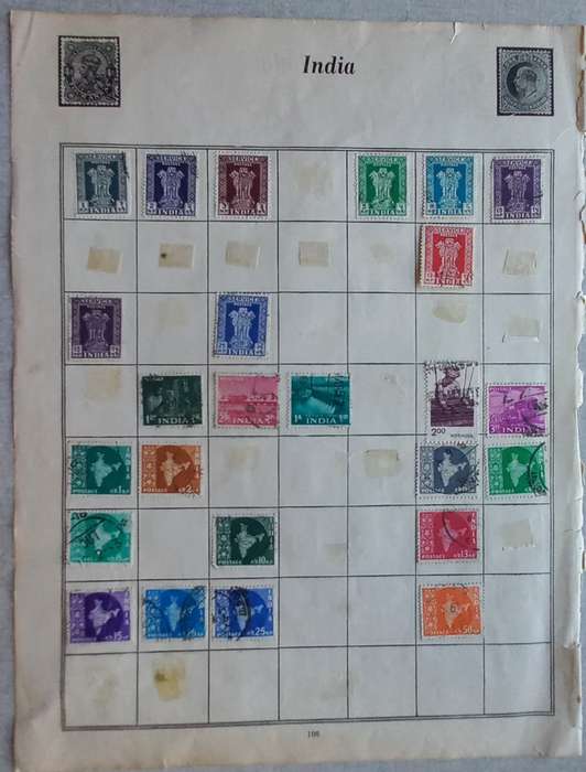 INDIA on Several Loose Pages