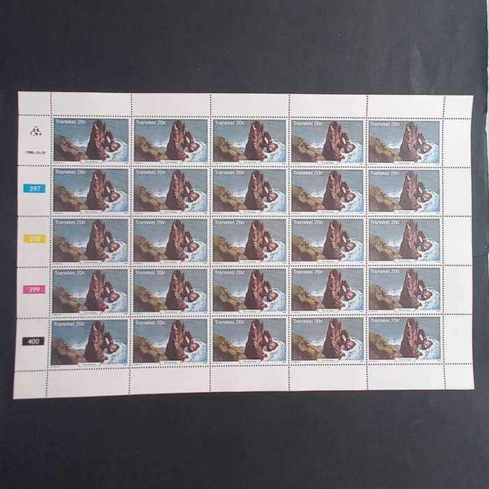 Transkei - 1980 Tourism - Full Set of Full Sheets of 25 - Unused