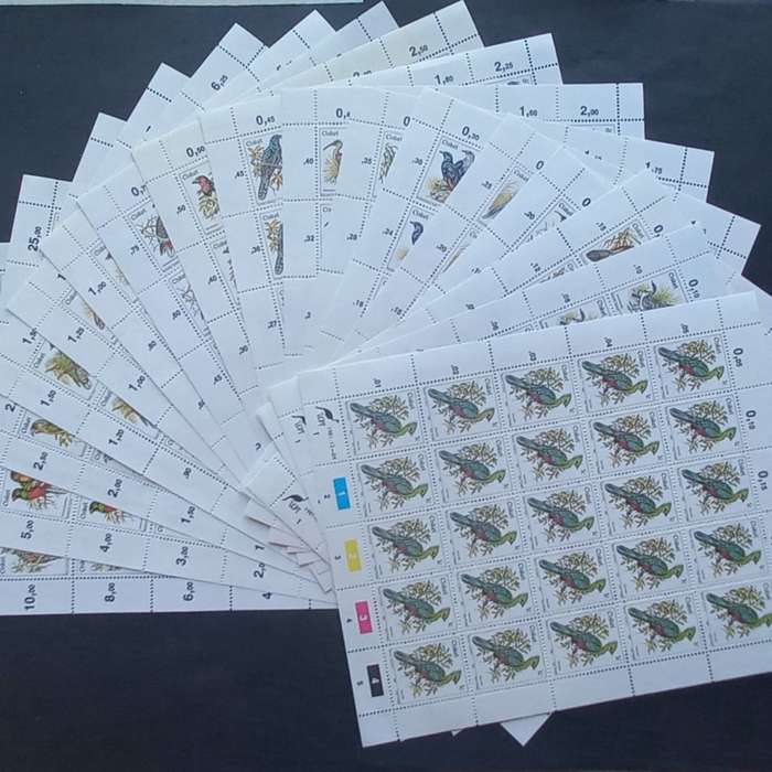 Ciskei - 1981 Defin Issue `Birds` - Full Set of Full Sheets of 25 - MNH