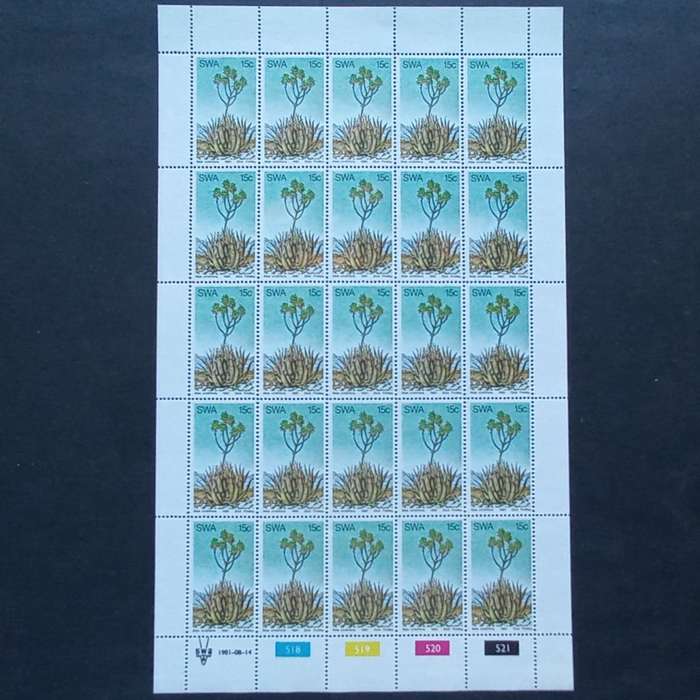 SWA - 1981 Aloes - Full Set of Full Sheets of 25 - MNH