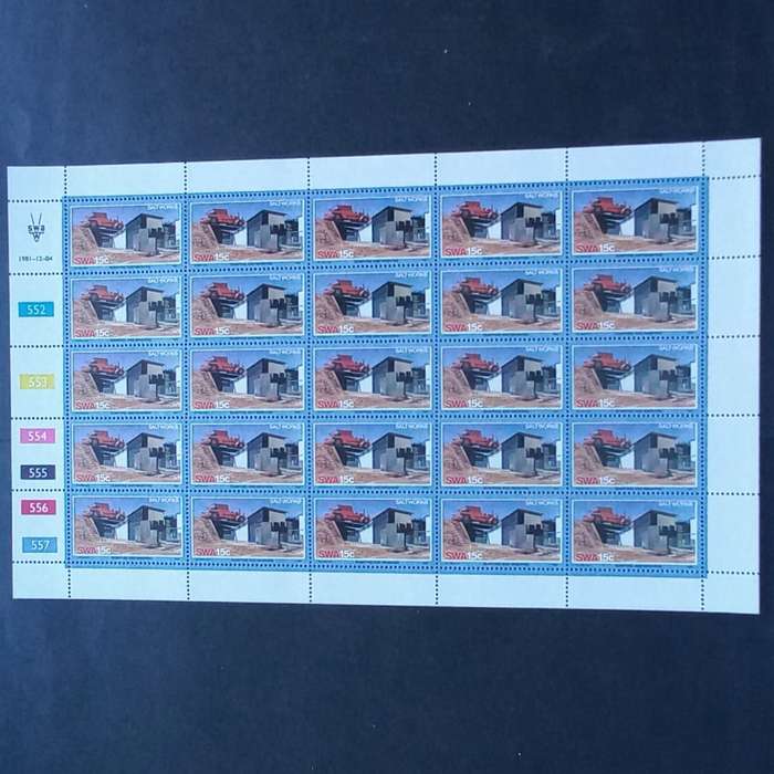 SWA - 1981 Salt Industry - Full Set of Full Sheets of 25 - MNH