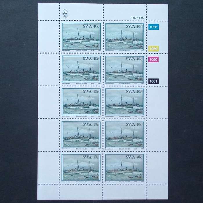 SWA - 1987 Shipwrecks - Full Set of Sheetlets of 10 - MNH