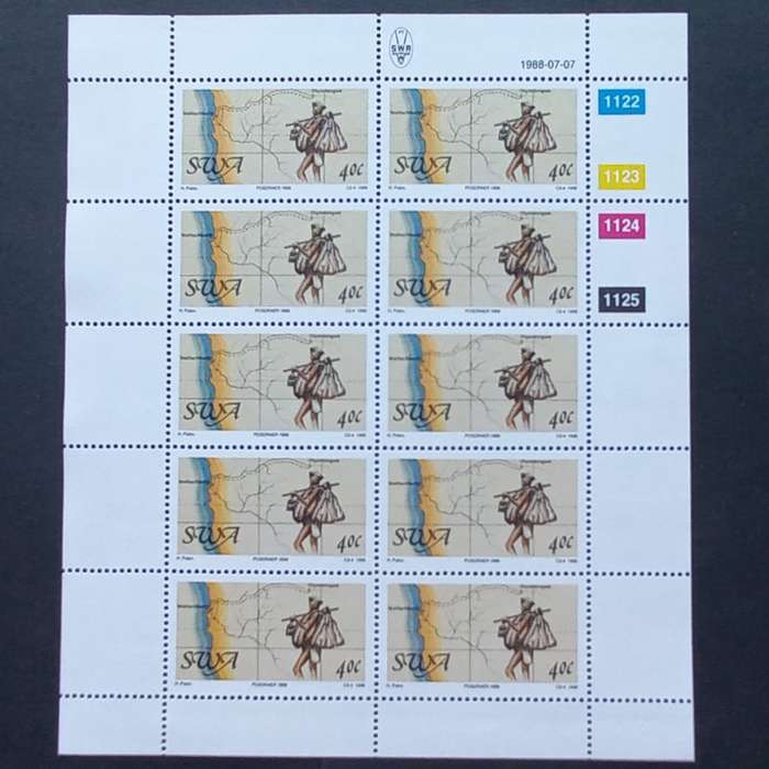 SWA - 1988 Centenary of Postal Services - Full Set of Sheetlets of 10 - MNH