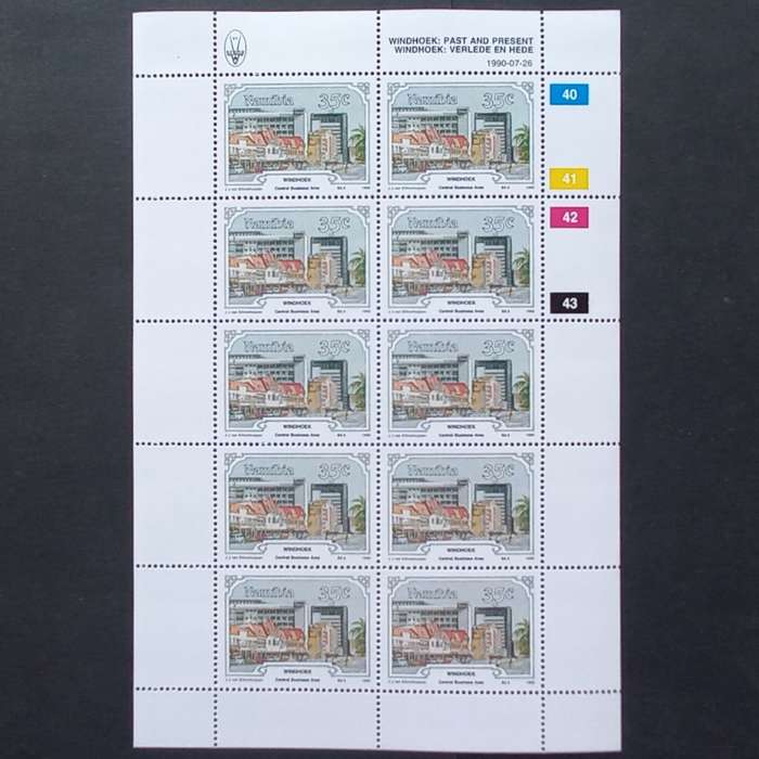 Namibia - 1990 Windhoek. Past & Present - Full Set of Sheetlets of 10 - MNH