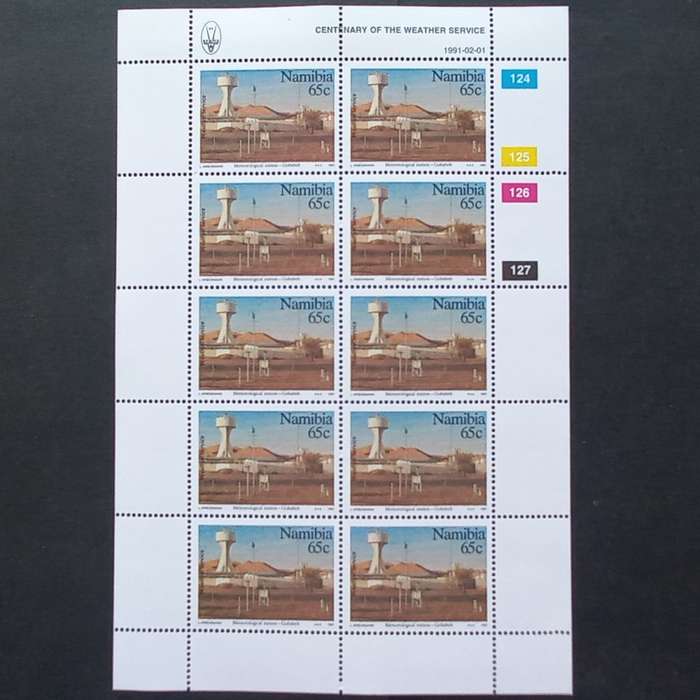 Namibia - 1991 Centenary of Weather Service - Full Set of Sheetlets of 10 - MNH