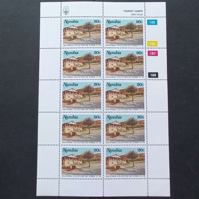 Namibia - 1991 Tourist Camps - Full Set of Sheetlets of 10 - MNH