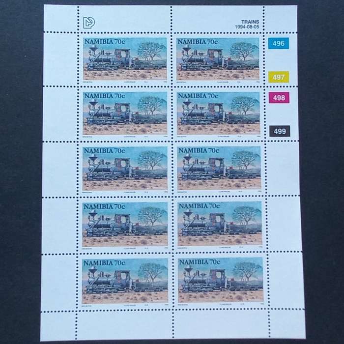 Namibia - 1994 Steam Locomotives - Full Set of Sheetlets of 10 - Unused