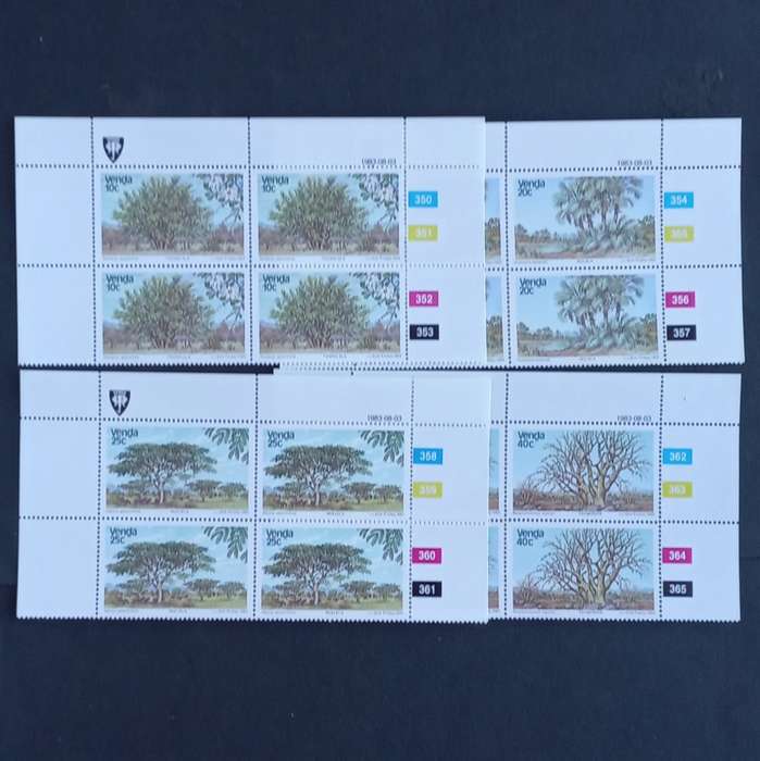 Venda - 1983 Indigenous Trees (2nd Series) - Full Set of Controls - MNH