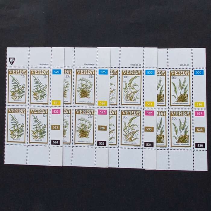 Venda - 1985 Ferns - Full Set of Controls - MNH
