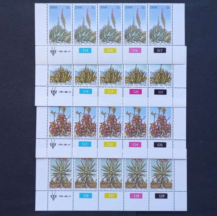 SWA - 1981 Aloes - Full Set of Controls - MNH