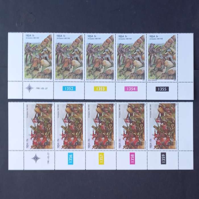 RSA - 1981 Centenary of Battle of Amajuba - Full Set of Controls - MNH