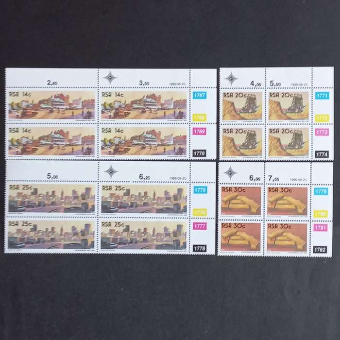 RSA - 1986 The Golden City - Full Set of Controls - MNH