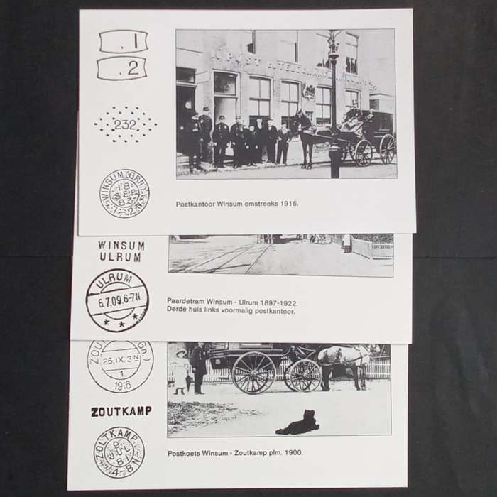 Netherlands - 1983 Commemorative Postcards - Centenary of Winsum Post Office