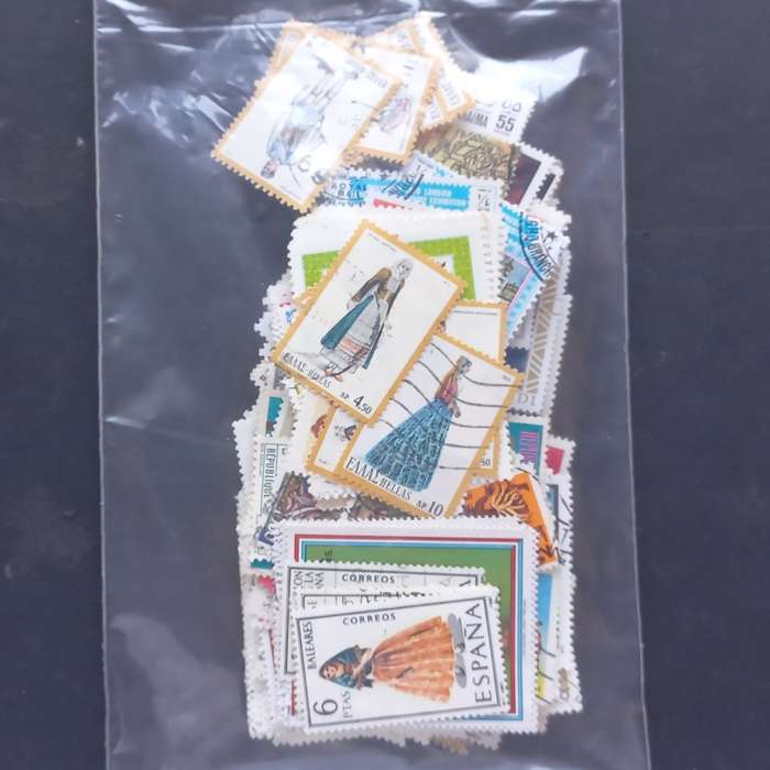 Thematics - Traditional Dress - 240 stamps in packet - no obvious duplication