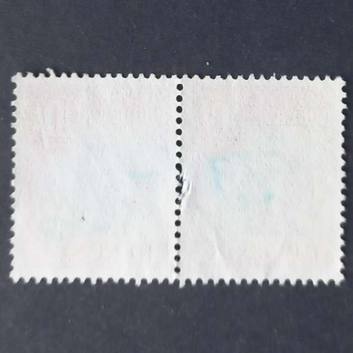Southern Rhodesia - 1954 Revenue `Arms` - 10/- Red & Claret - Pair - Used