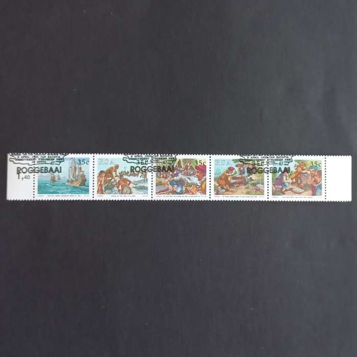 RSA - 1992 National Stamp Day - Full Set in Setenant Strip of 5 - CTO